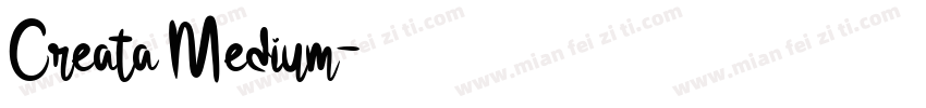 Creata Medium字体转换